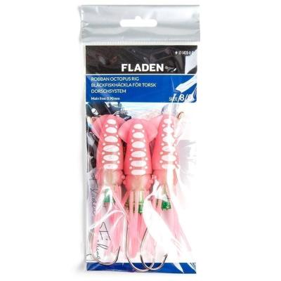 Fladen Robban Octopusflashlight pink/white 3-hooks 8/0 10cm von FLADEN