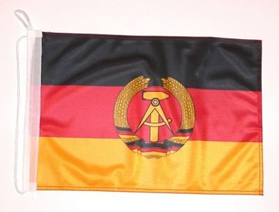 Bootsflagge DDR Flagge Fahne 25 x 40 cm FLAGGENMAE® Bootsfahne von FLAGGENMAE