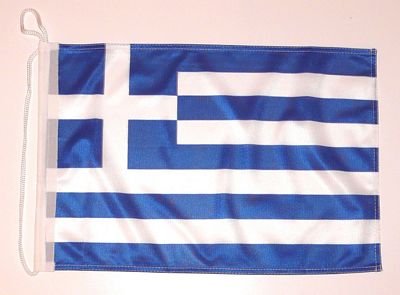 Bootsflagge Griechenland Flagge Fahne 25 x 40 cm FLAGGENMAE® Bootsfahne von FLAGGENMAE