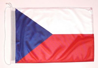 Bootsflagge Tschechien Flagge Fahne 25 x 40 cm FLAGGENMAE® Bootsfahne von FLAGGENMAE
