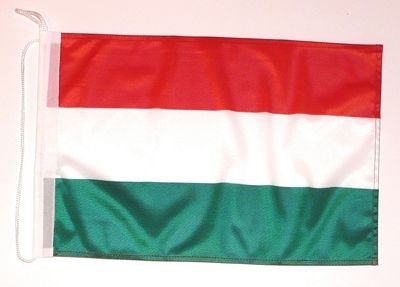 Bootsflagge Ungarn Flagge Fahne 25 x 40 cm FLAGGENMAE® Bootsfahne von FLAGGENMAE