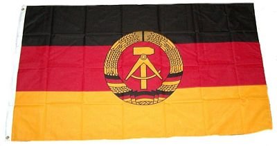 Flagge Fahne DDR 90 x 150 cm FLAGGENMAE® von FLAGGENMAE