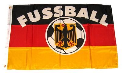 Flagge Fahne Deutschland Fußball 60 x 90 cm FLAGGENMAE® von FLAGGENMAE