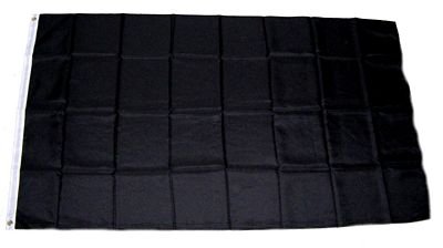 Flagge Fahne Schwarz 90 x 150 cm FLAGGENMAE® von FLAGGENMAE
