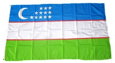 Flagge Fahne Usbekistan 60 x 90 cm FLAGGENMAE® von FLAGGENMAE