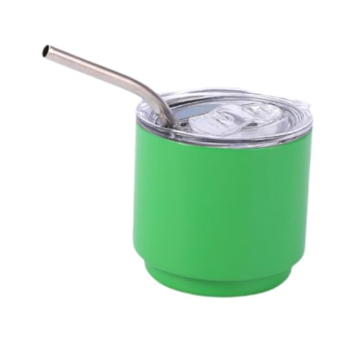 FLCPJGV Edelstahlbecher, 113 Ml, Becher für Reisen, Mini Autobecher für Outdoor Aktivitäten, GrÜn von FLCPJGV