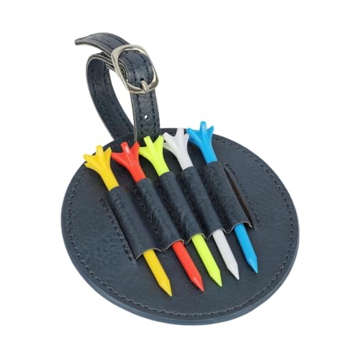 FLCPJGV Golf Tee Tasche, Professionelle Anbringbare Tasche, Golf Trainingszubehör, Display Hülle, Hüfttasche, Wasserdichter Golf Tee Halter, Dunkelblau von FLCPJGV