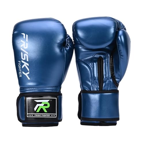 FLCPJGV Hochwertige Boxhandschuhe für Effektives Training Und Schutz, blau 10OZ von FLCPJGV