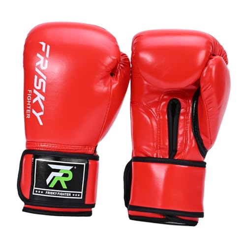 FLCPJGV Hochwertige Boxhandschuhe für Effektives Training Und Schutz, rot 10OZ von FLCPJGV