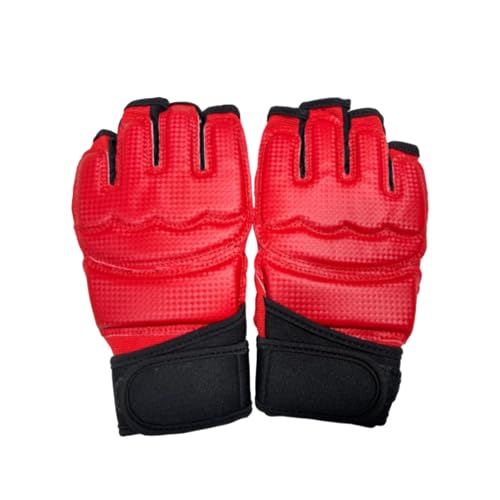 FLCPJGV MMA-Handschuhe, Sparring-Ausrüstung, Boxsack, Kampfsport-Handschuhe, wasserdicht, Kampftrainingshandschuhe, Boxhandschuhe für Muay Thai Karate, Red S von FLCPJGV