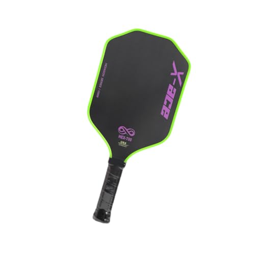 FLCPJGV Pickleball-Schläger aus Kohlefaser, 16 mm, Pickleball-Schläger aus Polypropylen für Konsistenz von FLCPJGV