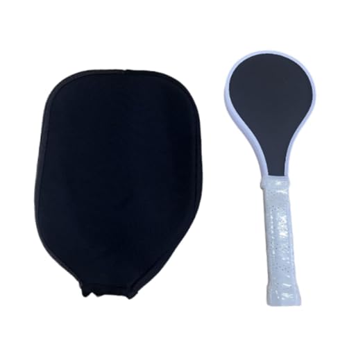 FLCPJGV Pickleball Sweet Paddle, Schläger für Pickleball mit Langem Griff Und Ergonomischem Design, Black White W Cover von FLCPJGV