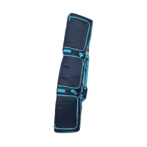 FLCPJGV Skitasche, Snowboardtasche, Aufbewahrungstasche für Flugreisen, Snowboardträger, Skiausrüstungstasche, Schwarz Blau von FLCPJGV