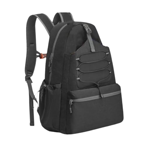 FLCPJGV Sportliche Tasche für Tennisschläger Und Zubehör, Praktischer Outdoor Rucksack, Schwarz von FLCPJGV