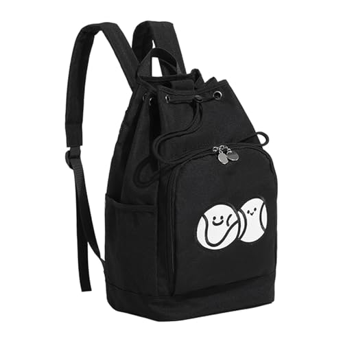 FLCPJGV Tasche für Tennisschläger, Pickleball-Rucksack, Reisetasche mit Mehreren Taschen, Rucksack mit Squashschlägern, Umhängetasche, Tagesrucksack, Schwarz von FLCPJGV