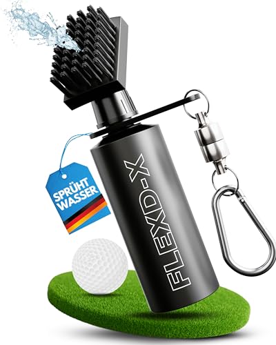 Hochwertige Golf Bürste mit Wasser - Golfschläger Bürste, 118ml Tank Golfschläger Reiniger perfekt auf dem Platz, Reinigungsbürste für Golfschläger Hochwertige Golf Bürste mit Wasser - Golfschläger Bürste, 118ml Tank Golfschläger Reiniger perfekt auf dem Platz, Reinigungsbürste für Golfschläger von FLEXD-X