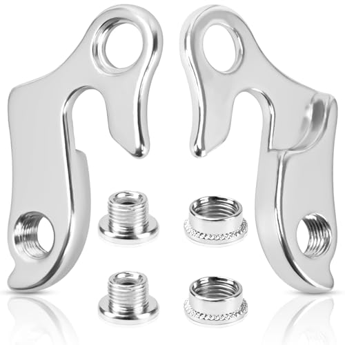 FLEXNOVA Schaltauge, 2 Stück Mech Schaltauge Fahrrad Heckhaken mit Befestigungsschrauben Aluminiumlegierungs Schaltauge Cube Ersatz Schaltwerk Aufhänger Schaltwerkhaken Bike Gear Hanger für Fahrrad FLEXNOVA Schaltauge, 2 Stück Mech Schaltauge Fahrrad Heckhaken mit Befestigungsschrauben Aluminiumlegierungs Schaltauge Cube Ersatz Schaltwerk Aufhänger Schaltwerkhaken Bike Gear Hanger für Fahrrad von FLEXNOVA