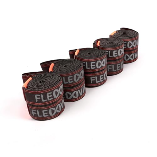 FLEXVIT Resist Widerstandsband - Vielseitig & Robustes Training, Ideal für Krafttraining, Mobilität und Rehabilitation (anthrazit)(10) von FLEXVIT