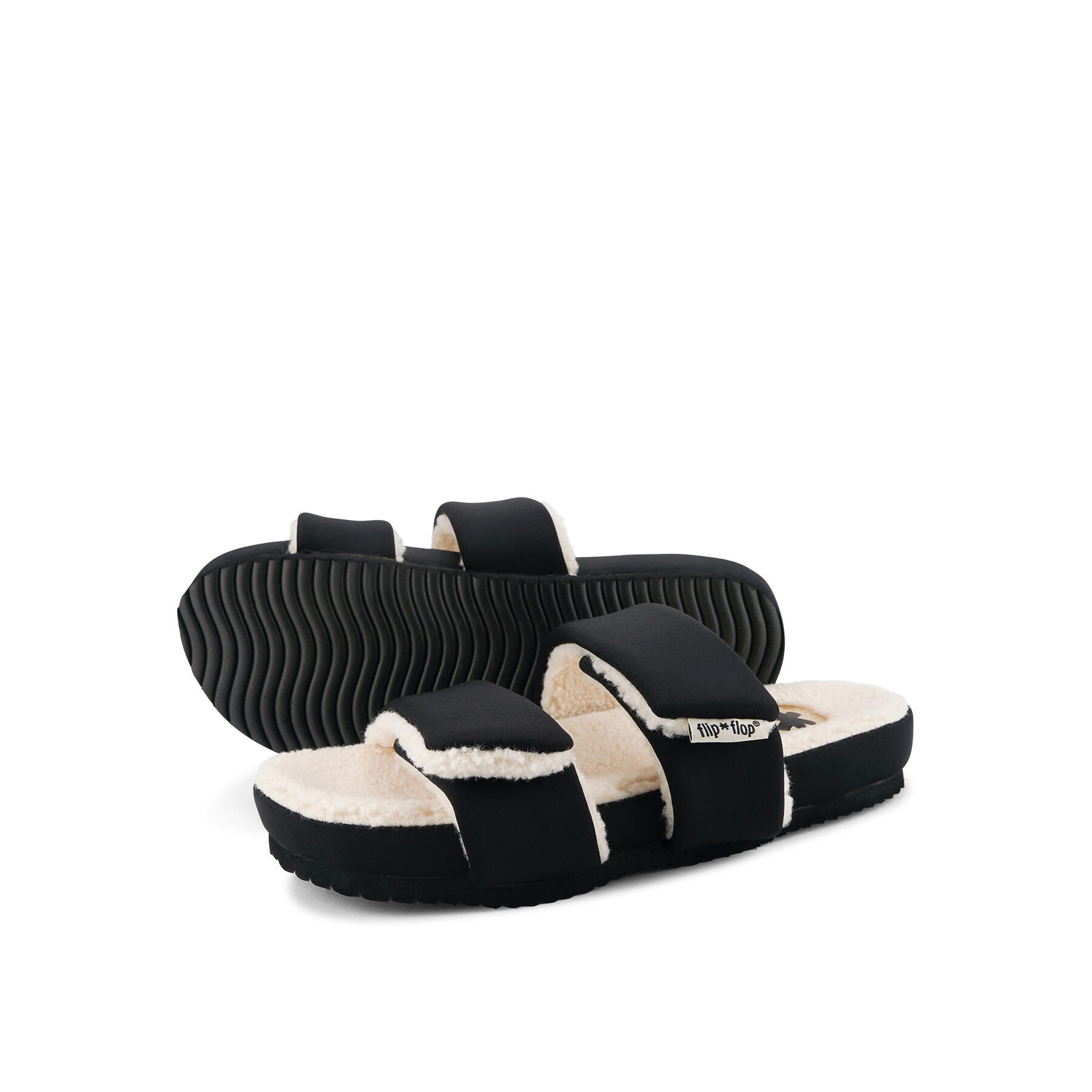 Damen flip*flop double*strap paddy Slides Schwarz von FLIP FLOP