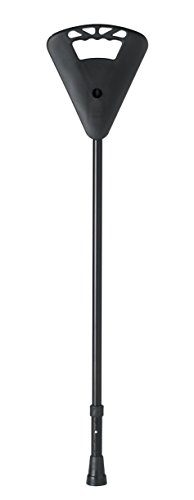 Flipstick Sitzstock Wanderstock mit Sitz schwarz höhenverstellbar von 87-91cm von activera