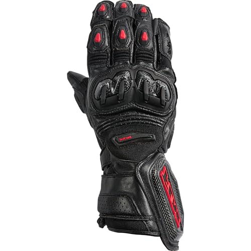 FLM Motorradhandschuhe lang Motorrad Handschuh Lemans XT Racing Lederhandschuh lang schwarz 10,5, Herren, Sportler, Ganzjährig FLM Motorradhandschuhe lang Motorrad Handschuh Lemans XT Racing Lederhandschuh lang schwarz 10,5, Herren, Sportler, Ganzjährig von FLM
