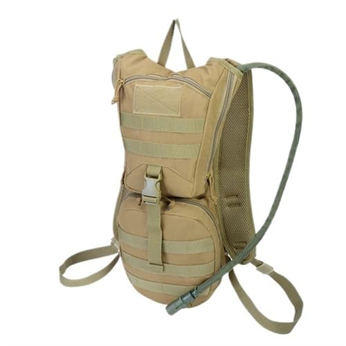 Fahrradrucksack, Rucksack mit Trinksystem, trinkblase Rucksack für Reisen Wandern Camping , Fahrradrucksack(Khaki1) von FLOATING