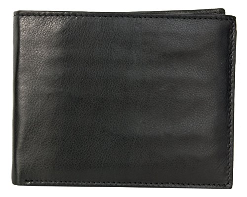 FLW Herren Schwarzes Weichleder Portemonnaie - Geldbörse FLW Herren Schwarzes Weichleder Portemonnaie - Geldbörse von FLW