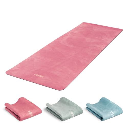 FLXBL Reise-Yogamatte und obere Schicht – dünn, leicht, faltbar und waschbar (Erdfarben) von FLXBL