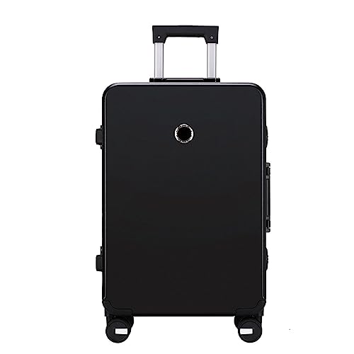 FLYBUG YAOSHER Universal-Rolltrolley-Koffer, Koffer mit verbreitertem Passwort, großer Kapazität, geräuschloser Trocken- und Nasstrennung, geeignet für Reisen (Schwarz 24 Zoll) von FLYBUG