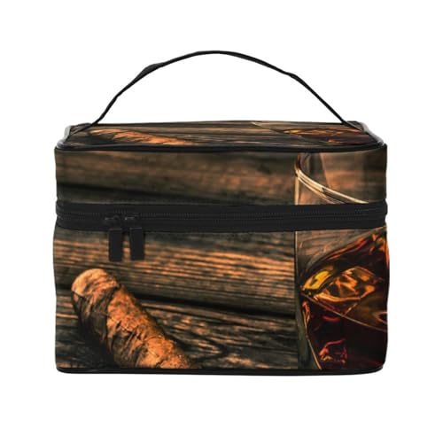 FLYIFE Kulturbeutel mit Aufdruck ""Fire and Ice Dragons"" – Reise-Kosmetik-Organizer-Tasche, Aufbewahrungstasche, Zigarre und Whiskey, Einheitsgröße FLYIFE Kulturbeutel mit Aufdruck ""Fire and Ice Dragons"" – Reise-Kosmetik-Organizer-Tasche, Aufbewahrungstasche, Zigarre und Whiskey, Einheitsgröße von FLYIFE