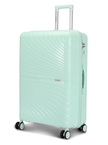FLYMAX Premium 28" großer Koffer, 4 Räder, leichtes Hartschalen-ABS-Gepäck, 100 l, HELLGRÜN von FLYMAX