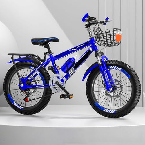 24 Zoll Mountainbike Mit Variabler Geschwindigkeit Stoßdämpfer Vorderradgabel Scheibenbremsen Vorne und Hinten Mehrere Farben Geeignet Für Alle Teenager G,24-inch von FMBLDM