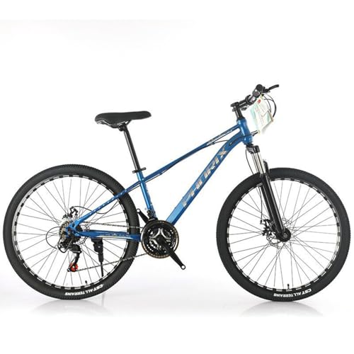 26 Zoll Mountainbike Aus Kohlenstoffstahl Doppelscheibenbremse Stoßdämpfung Geeignet für Erwachsene Jungen und Mädchen A,26 inch von FMBLDM