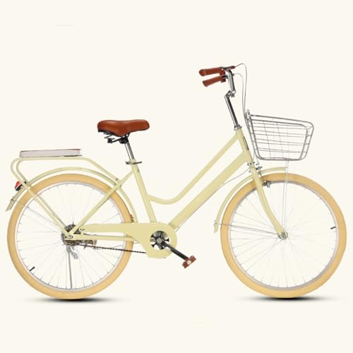 Citybike 24 26 Zoll Leichtes Pendlerfahrrad Zur Arbeit Luftreifen Geeignet für Körpergröße 135-180cm C,26 inches von FMBLDM