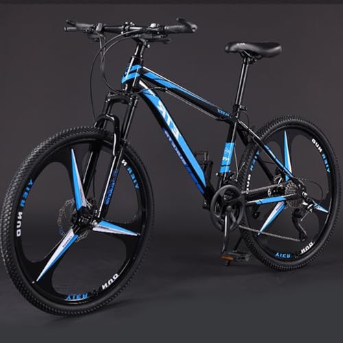 Einteiliges Mountainbike 27,5 Zoll Fahrrad Mit Variabler Geschwindigkeit und 30 Gängen Stoßdämpfende Vorderradgabel Scheibenbremsen Vorne und Hinten Erwachsene und Jugendliche C,26 inch 30 Speed von FMBLDM