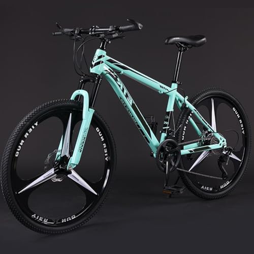 Einteiliges Mountainbike 27,5 Zoll Fahrrad Mit Variabler Geschwindigkeit und 30 Gängen Stoßdämpfende Vorderradgabel Scheibenbremsen Vorne und Hinten Erwachsene und Jugendliche F,27.5inch30speed von FMBLDM