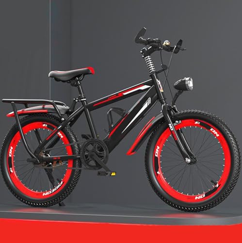 FMBLDM 22-Zoll Mountainbike für Kinder Singlespeed Fahrradkorb oder Scheinwerfer Carbonstahlrahmen Pendlerreise B1,22 inches von FMBLDM