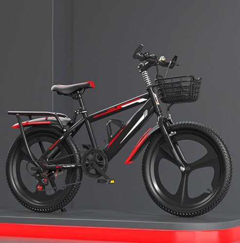 FMBLDM Kinderfahrrad 22 Zoll Variable Geschwindigkeit Integriertes Rad Mountainbike Doppel V Bremse Geeignet für Körpergröße 115-170cm A,18 inches von FMBLDM