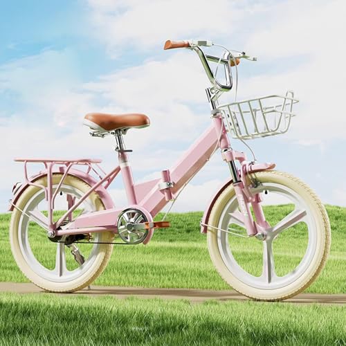 Klapprad Aluminiumlegierung Rahmen Kinderfahrrad 22 Zoll Stoßdämpfende Vordergabel Geeignet für Jugendliche und Kinder A1,16 inches von FMBLDM