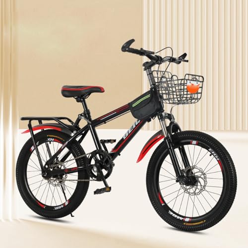 Mountainbike 24 Zoll Doppelstoßdämpfung Doppelscheibenbremse Geschwindigkeitsänderung Herren Und Damenfahrrad Student Outdoor-Sport A2,20 inches von FMBLDM