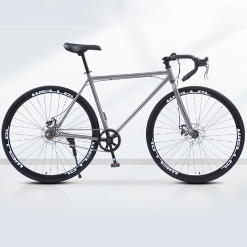 Rennrad Mountainbike 24 Zoll 26 Zoll Doppelscheibenbremsen Drop Lenker Herren und Damen Fahrräder Vollreifen Leicht E,24 inches von FMBLDM