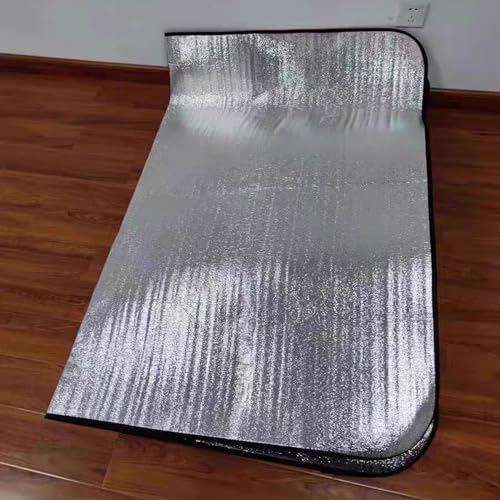 200 X 150 cm Isoliermatte Isomatte Schaummatten für Camping altbare Zeltmatte Bodenmatte Thermomatte Doppelseitige Aluminiumfolie Isomatte Für Camping, Wandern, Picknick(1.2 x 2m) von FMLCLSTJM