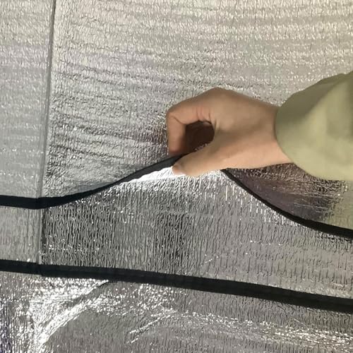 200 X 200 cm Isoliermatte Isomatte Schaummatten für Camping 200 X 150 cm altbare Zeltmatte Bodenmatte Thermomatte Doppelseitige Aluminiumfolie Isomatte Für Camping, Wandern, Picknick(1.5 x 2m) von FMLCLSTJM