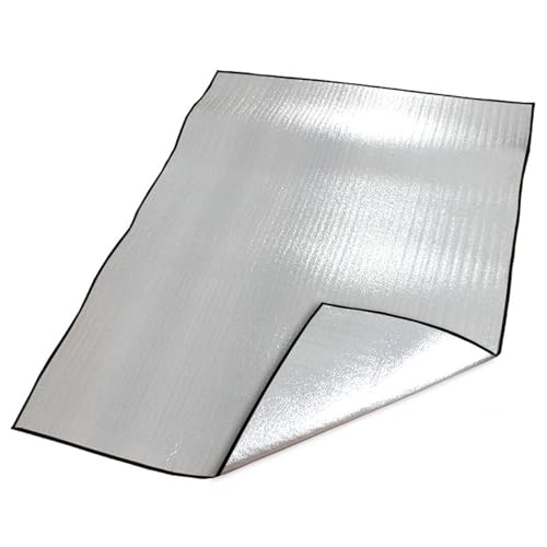 Isoliermatte Aus Aluminiumfolie Isoliermatte Faltbare wasserdichte Camping Zeltunterlage, Zelt Schaummatten Mit Aufbewahrungstasche, Für Outdoor, Picknick, Camping(200x200cm) von FMLCLSTJM