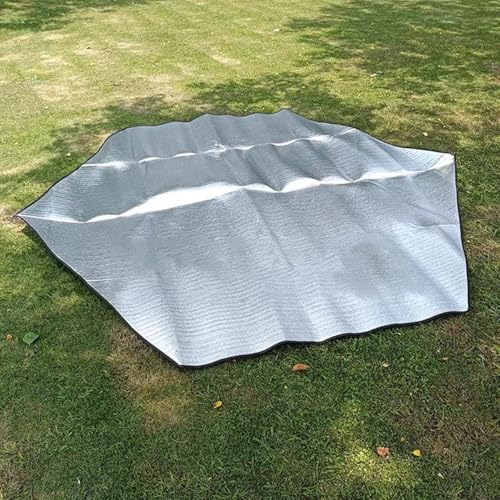 Isomatte Isoliermatte Sechseckig Doppelseitige Aluminiumfolie Isoliermatte Wasserdichte Camping Zeltunterlage, Faltbare Zelt Schaummatten Mit Aufbewahrungstasche, Für Outdoor, Picknick, Camping(Diamet von FMLCLSTJM