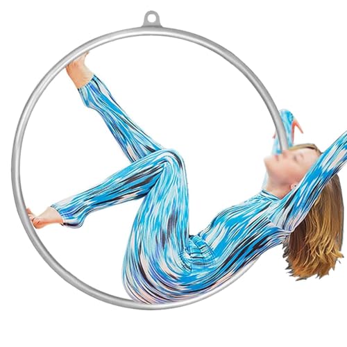 FNEDYHK Aerial Lyra Hoop, Aerial Hoop Set, Fitnessgeräte, Edelstahl, Yoga Hoop, Zirkus, Aerial Equipment Für Akrobatik-Performance,80cm von FNEDYHK