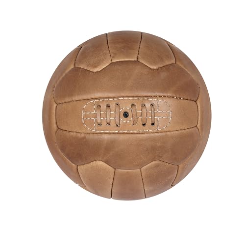FNine Sports Antike Lederbälle, Vintage-Bälle, handgefertigt, (Fußball Hellbraun) FNine Sports Antike Lederbälle, Vintage-Bälle, handgefertigt, (Fußball Hellbraun) von FNine Sports