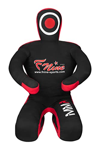 MMA Judo-Boxsack, unbefüllt, Sitzposition, Hände auf der Vorderseite, Grappling-Dummy, Schwarz; Leinen, 177,80 cm MMA Judo-Boxsack, unbefüllt, Sitzposition, Hände auf der Vorderseite, Grappling-Dummy, Schwarz; Leinen, 177,80 cm von FNine