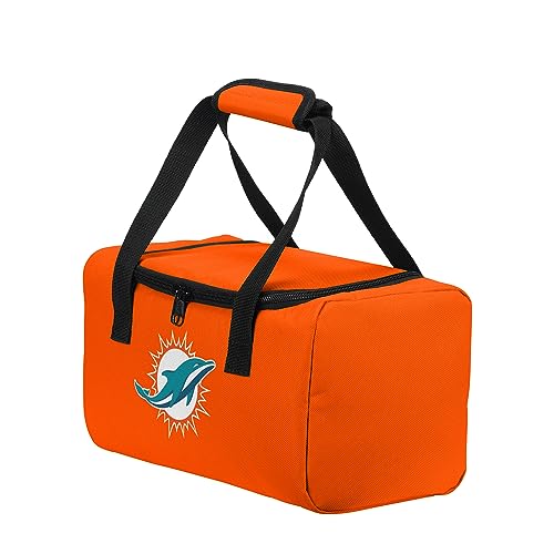 FOCO - NFL Offiziell lizenziertes Team-Logo, zwei Fächer, isolierte Lunchbox, Kühltasche (Miami Dolphins) von FOCO