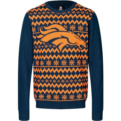 FOCO NFL Winter Sweater Xmas Strick Pullover Denver Broncos - XL von FOCO